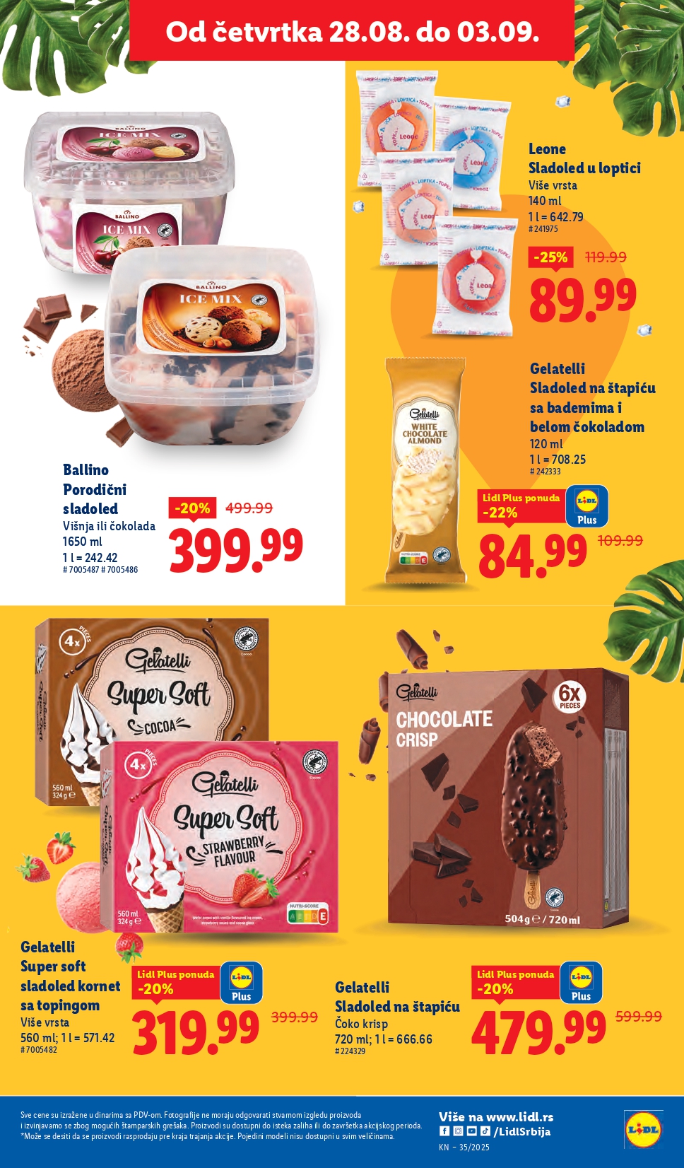 Lidl katalog PREHRANA 28.8-3.9.2025.
