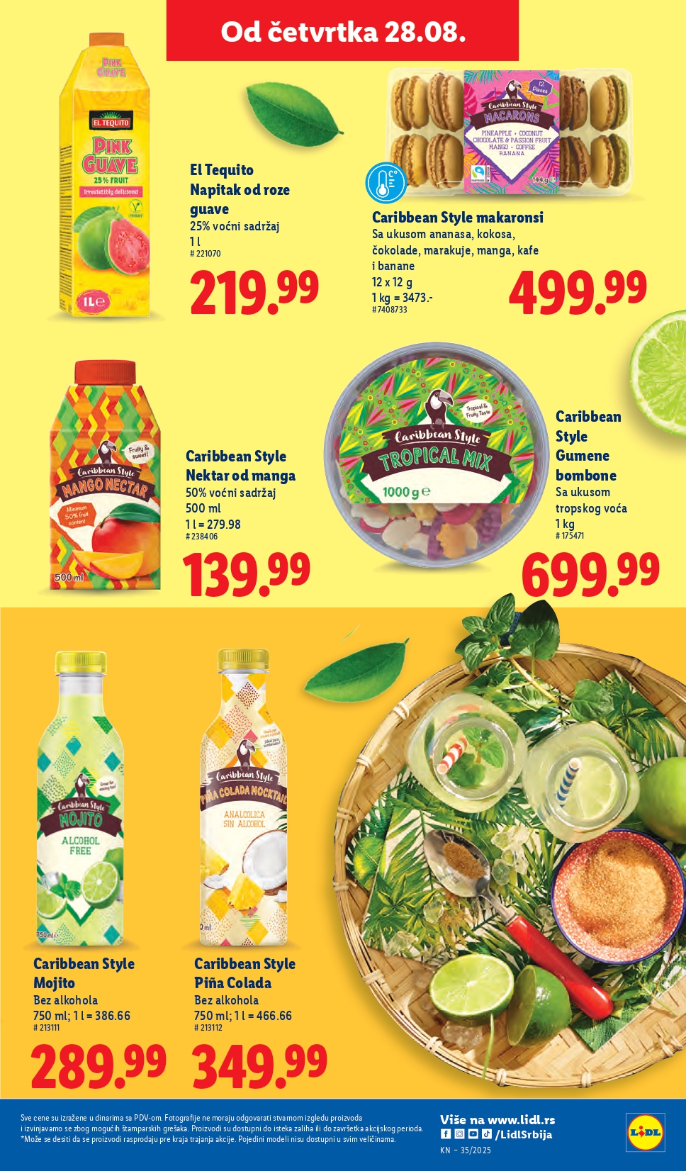 Lidl katalog PREHRANA 28.8-3.9.2025.