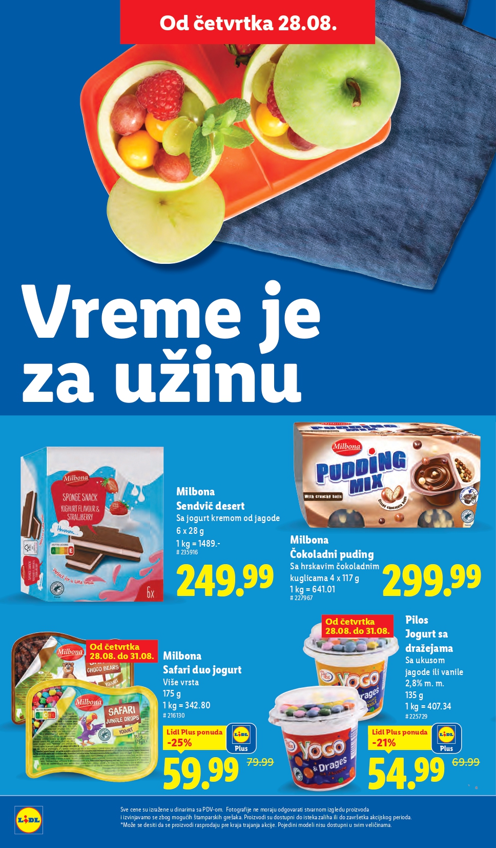 Lidl katalog PREHRANA 28.8-3.9.2025.