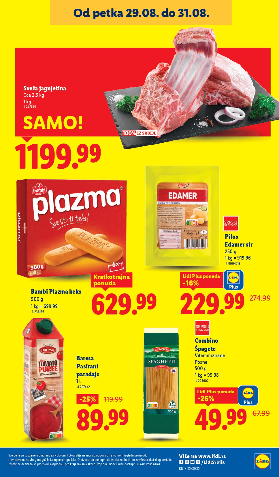 Lidl katalog PREHRANA 28.8-3.9.2025.