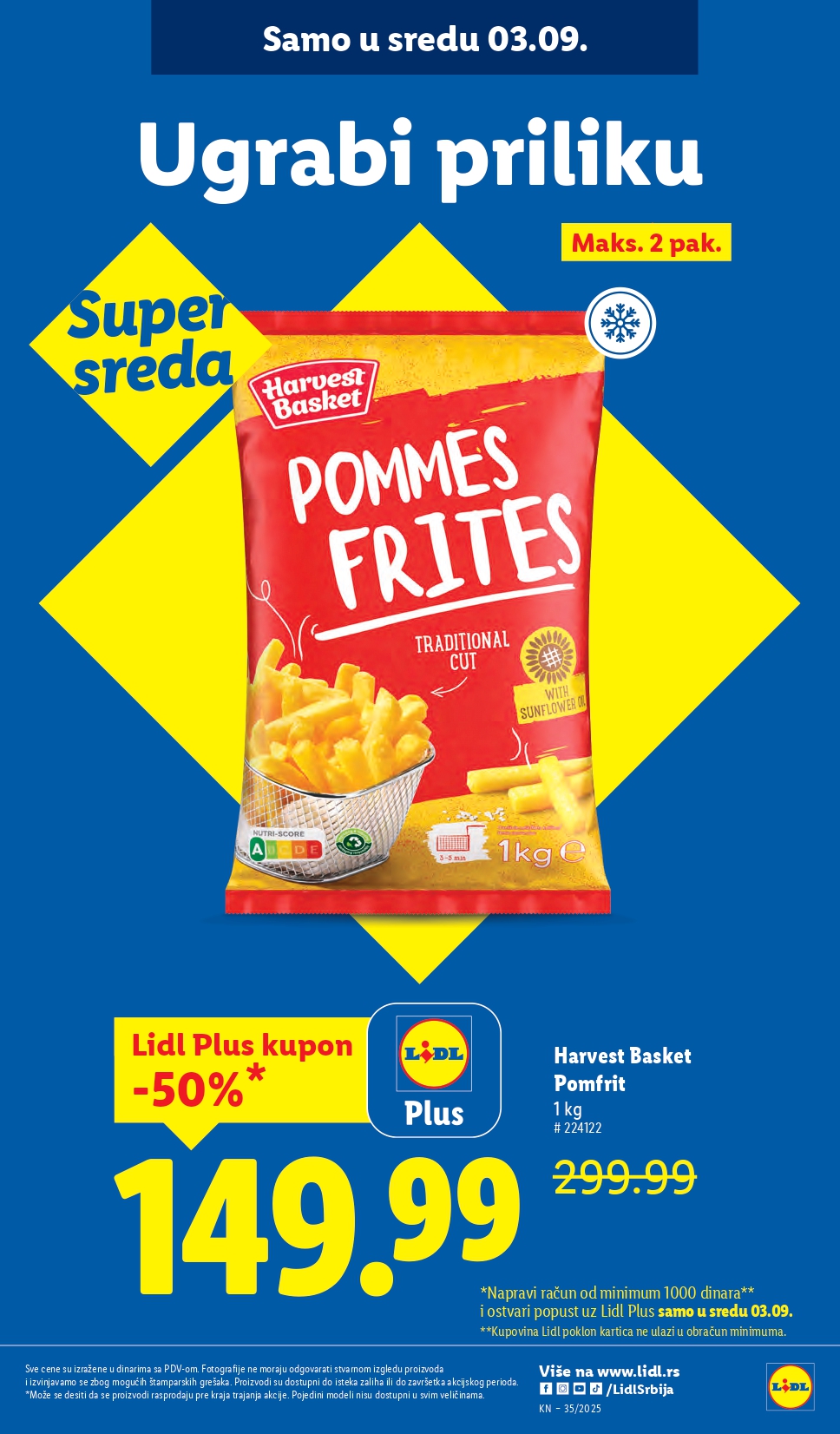 Lidl katalog PREHRANA 28.8-3.9.2025.