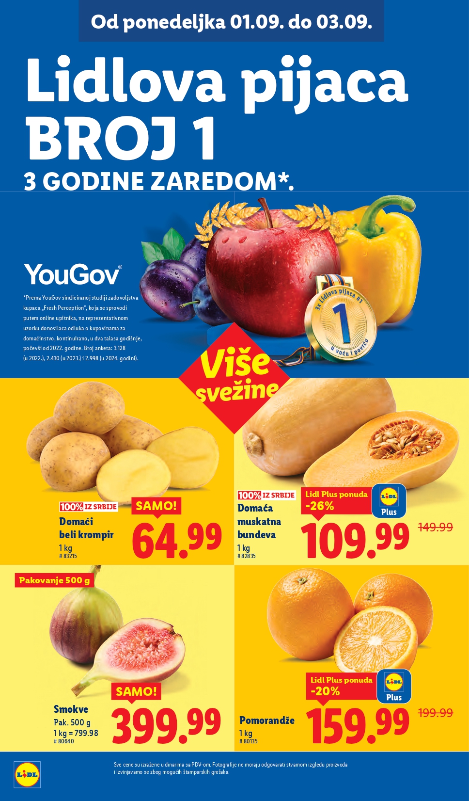 Lidl katalog PREHRANA 28.8-3.9.2025.