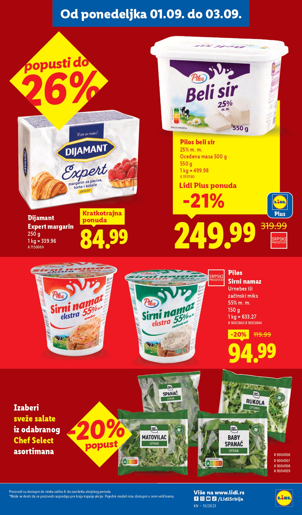 Lidl katalog PREHRANA 28.8-3.9.2025.