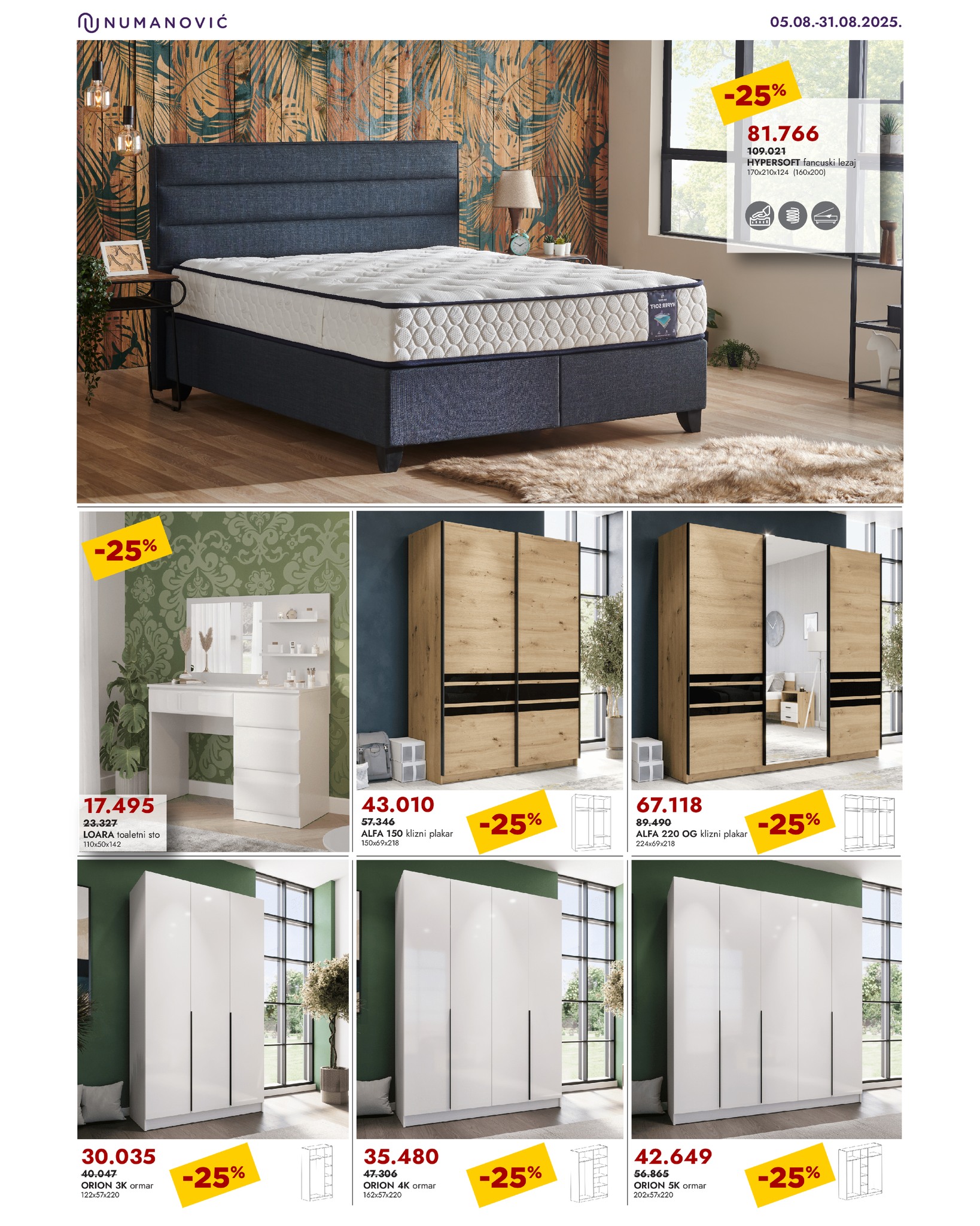 Numanović namještaj katalog 5-31.8.2025.
