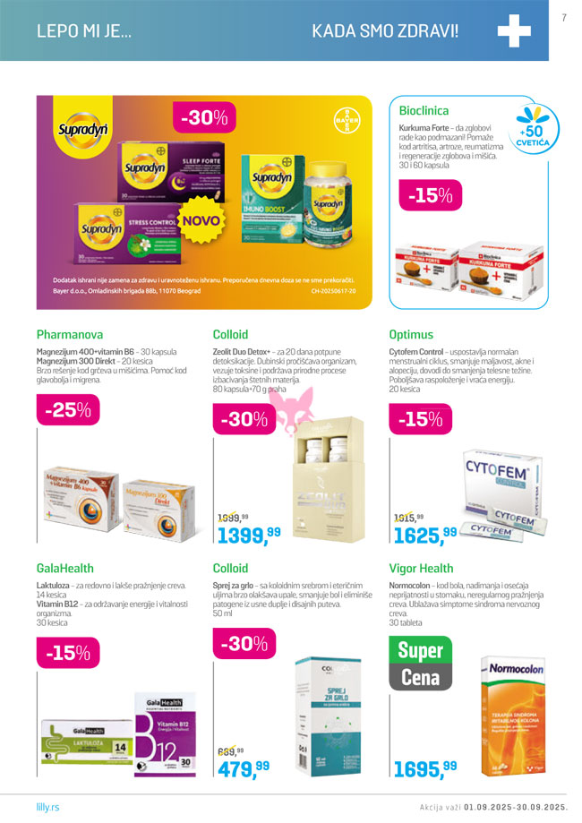 Lilly katalog SEPTEMBAR 2025.