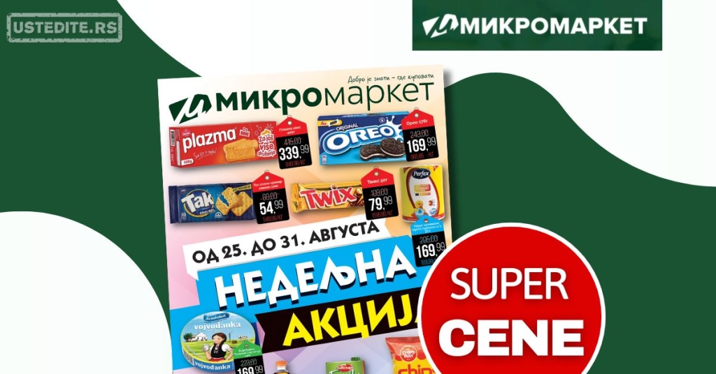 Mikromarket NEDELJNA AKCIJA 25-31.8.2025.
