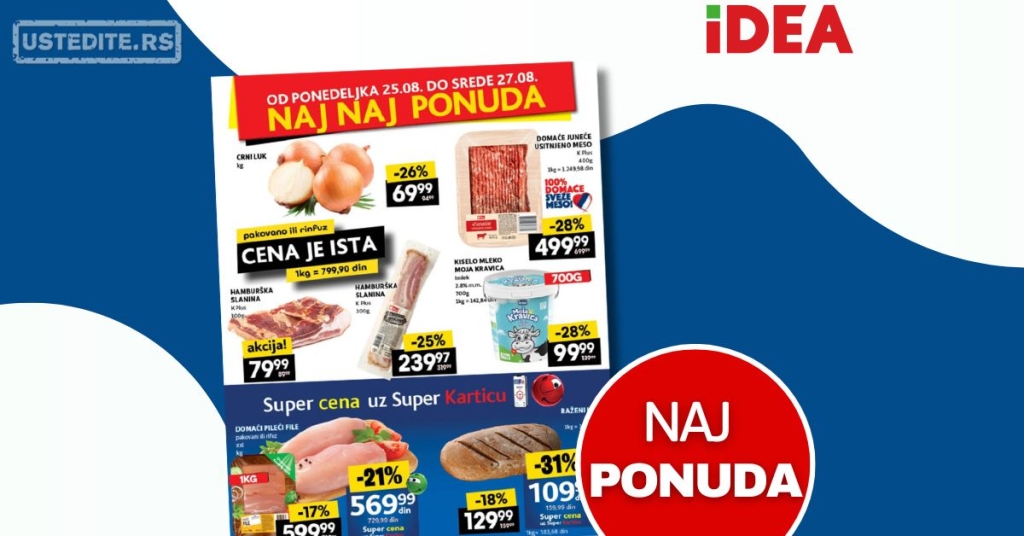 Idea NAJBOLJA PONUDA 25-27.8.2025.