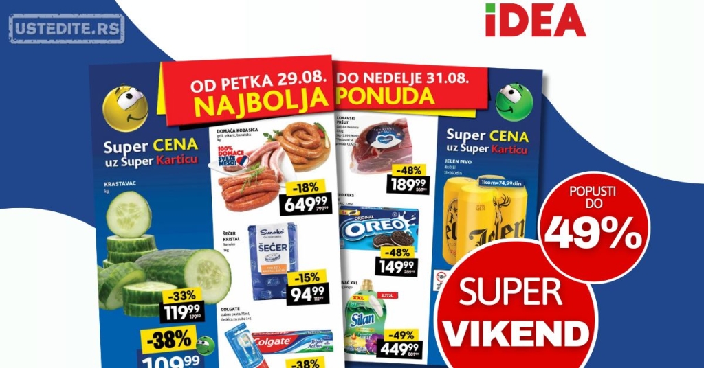 Idea VIKEND AKCIJA 29-31.8.2025.