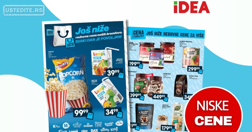 Idea akcija NISKE CENE 28.8-3.9.2025.