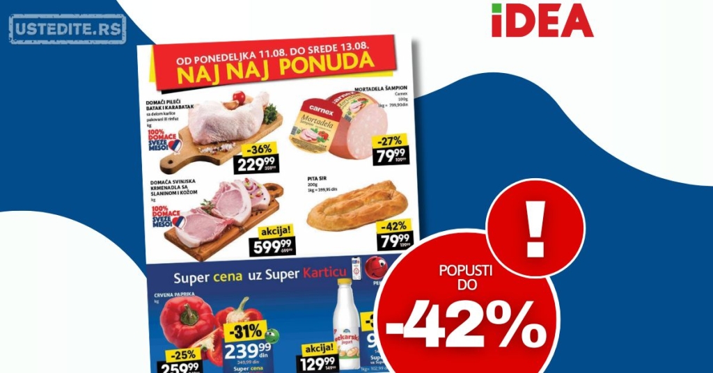 Idea NAJBOLJA PONUDA 11-13.8.2025.