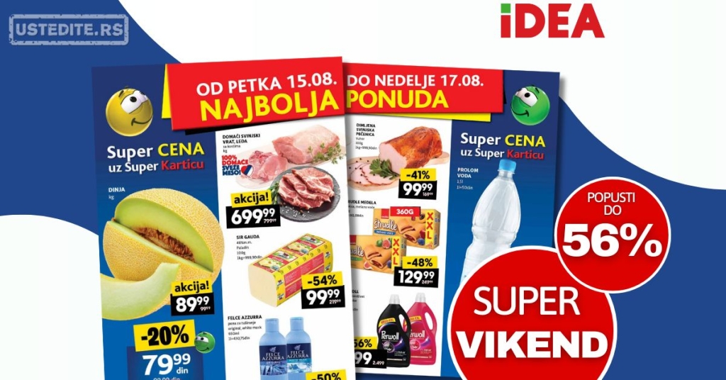 Idea VIKEND AKCIJA 15-17.8.2025.
