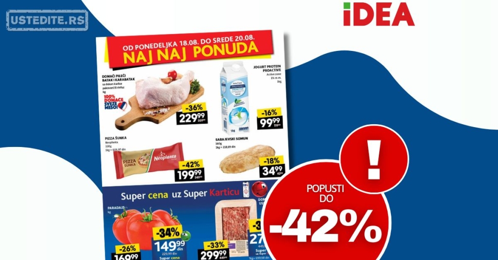Idea NAJBOLJA PONUDA 18-20.8.2025.