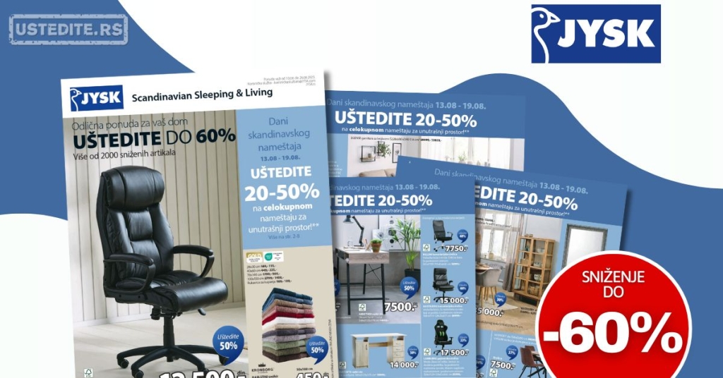 Jysk katalog 13-26.8.2025.