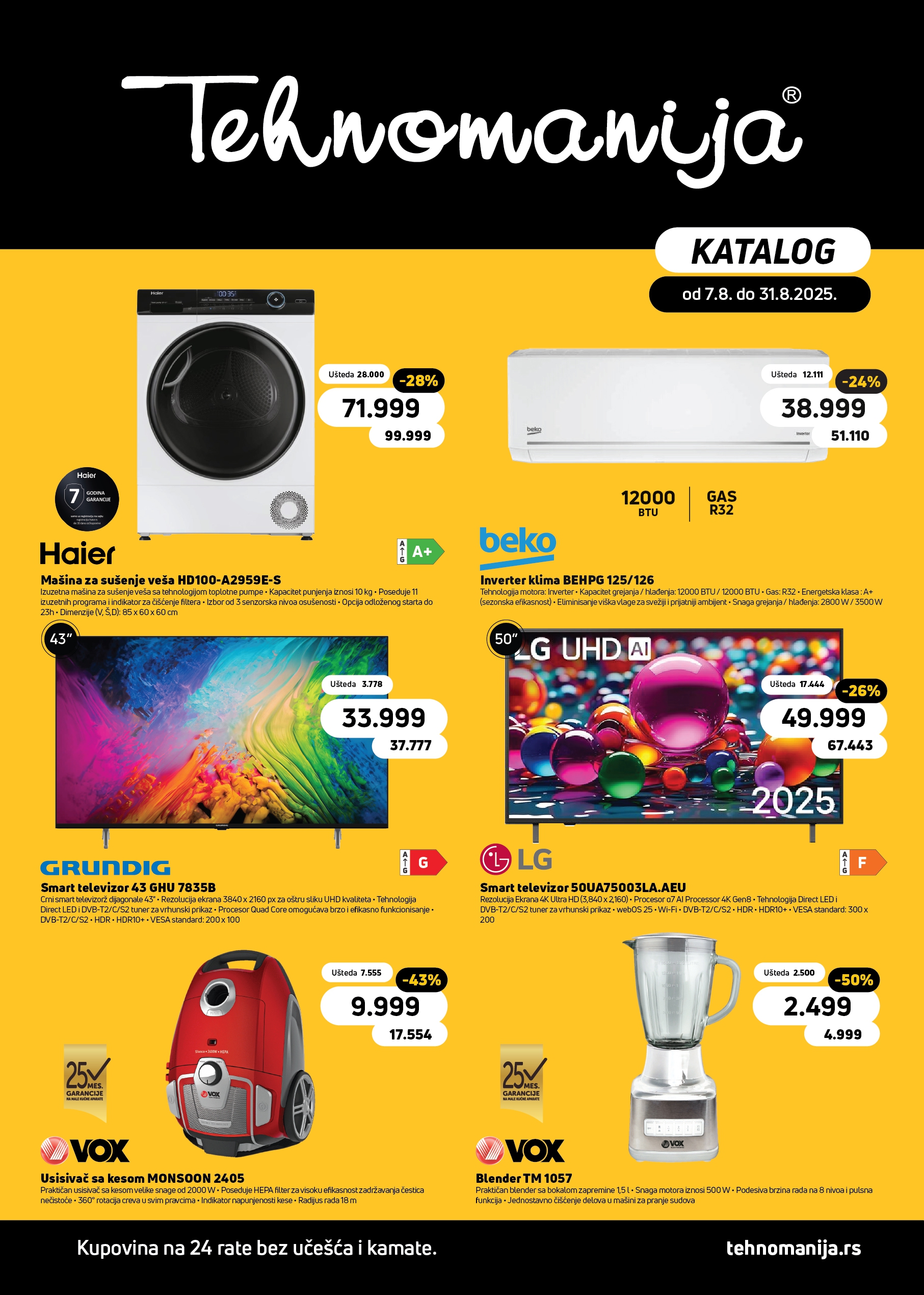 Tehnomanija katalog 7-31.8.2025.