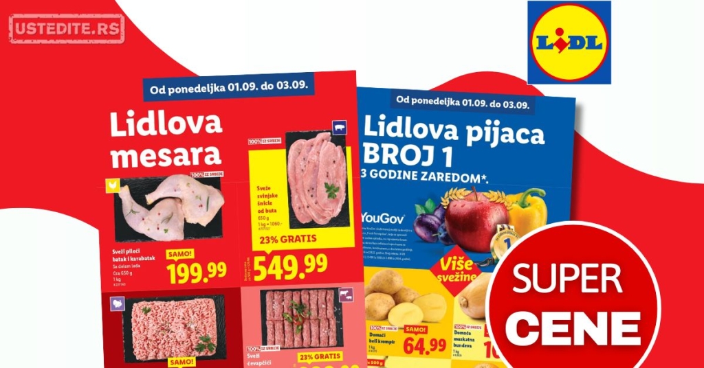 Lidl SVEŽA AKCIJA 1-3.9.2025.