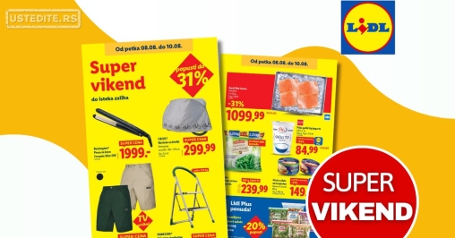 Lidl VIKEND AKCIJA 8-10.8.2025.