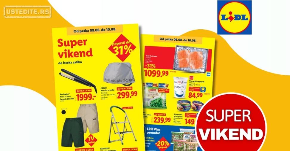 Lidl VIKEND AKCIJA 8-10.8.2025.