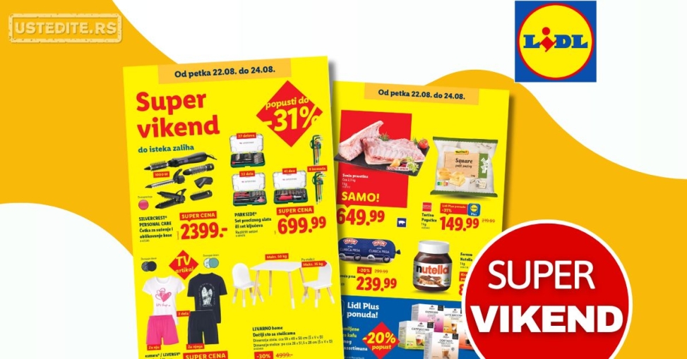 Lidl VIKEND AKCIJA 22-24.8.2025.