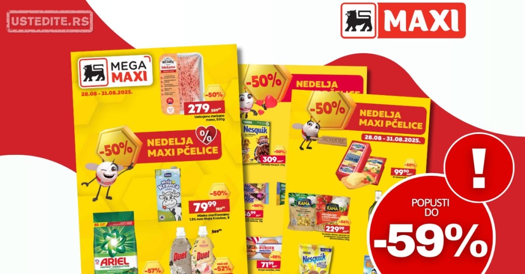 Maxi katalog VODIČ KROZ UŠTEDE 28-31.8.2025.