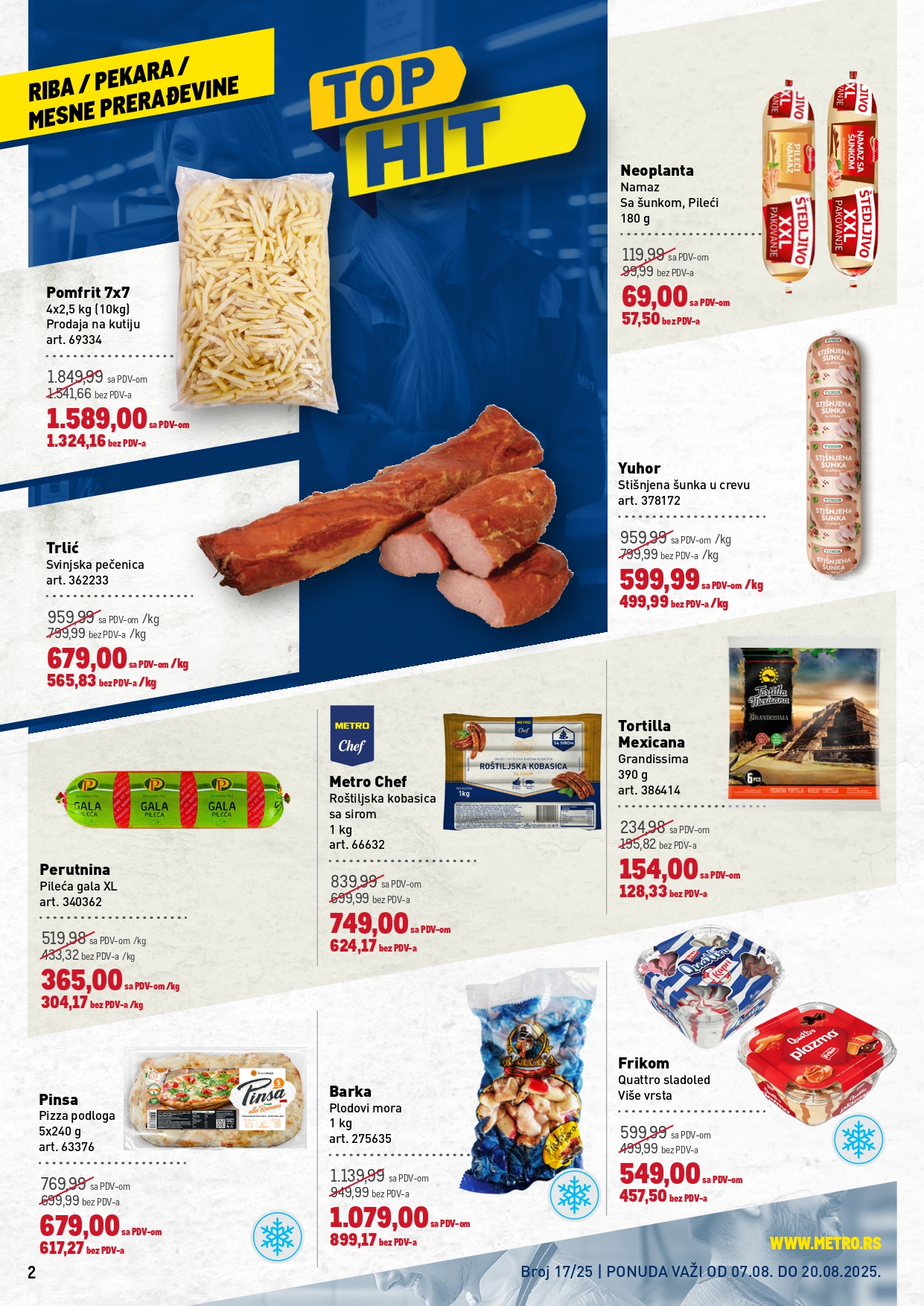 Metro katalog PREHRANA/NEPREHRANA 7-20.8.2025.