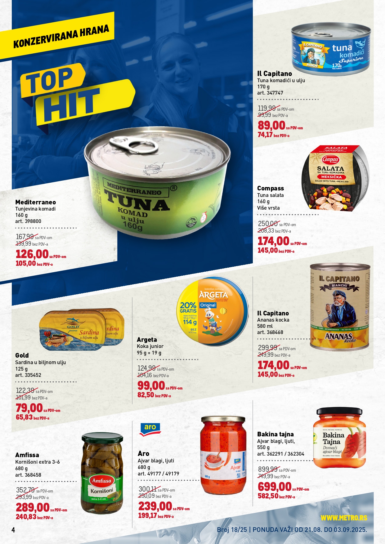 Metro katalog PREHRANA/NEPREHRANA 21.8-3.9.2025.