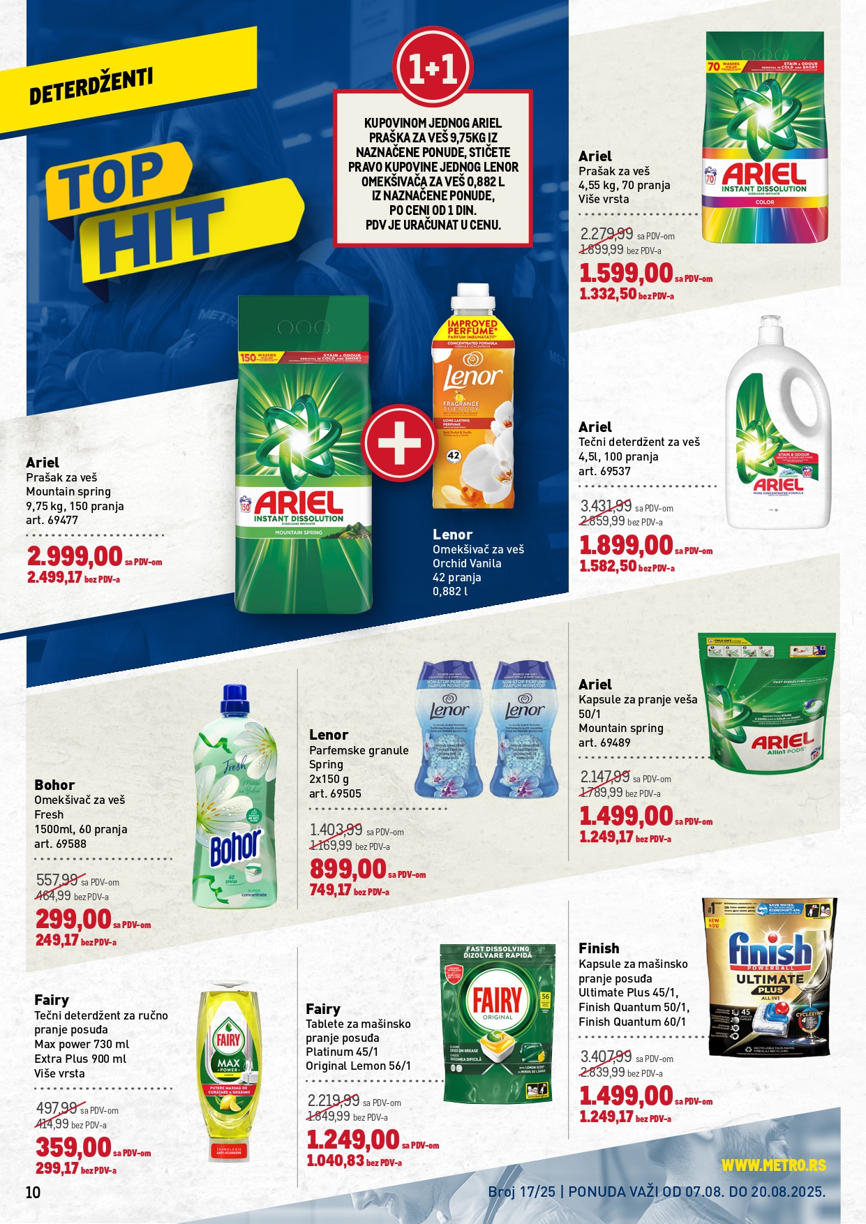 Metro katalog PREHRANA/NEPREHRANA 7-20.8.2025.