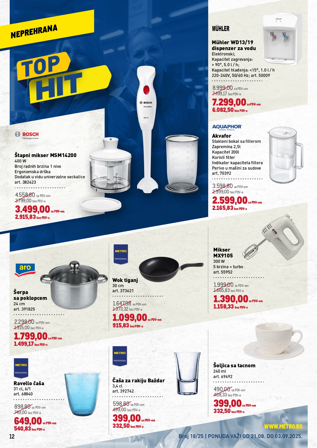 Metro katalog PREHRANA/NEPREHRANA 21.8-3.9.2025.