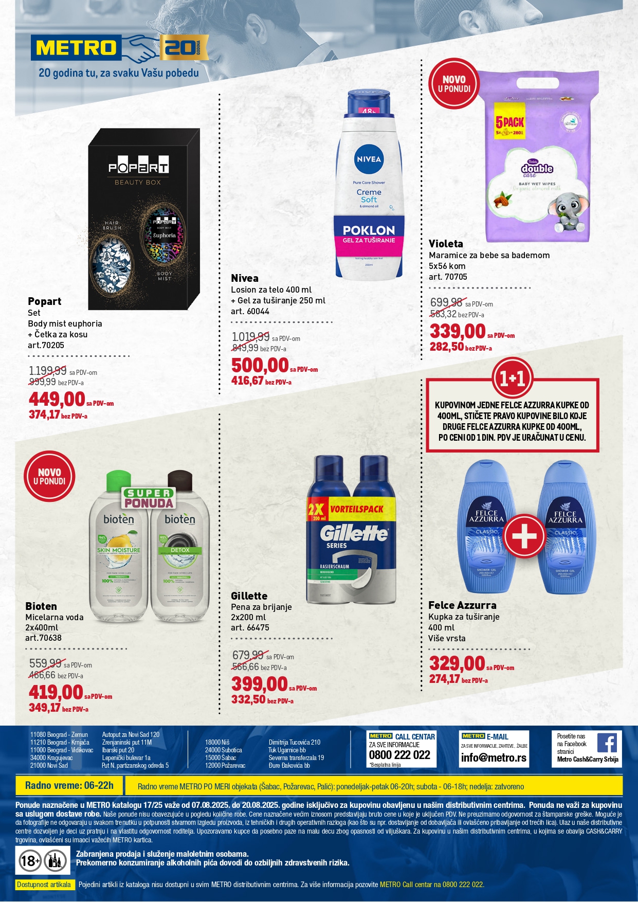 Metro katalog PREHRANA/NEPREHRANA 7-20.8.2025.