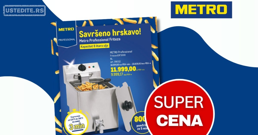 Metro akcija FRITEZA 1-31.9.2025.