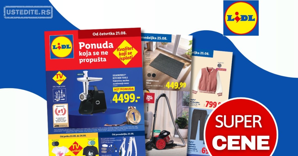 Lidl katalog NEPREHRANA 21-27.8.2025.