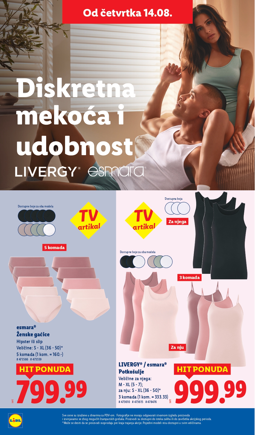 Lidl katalog NEPREHRANA 14-20.8.2025.
