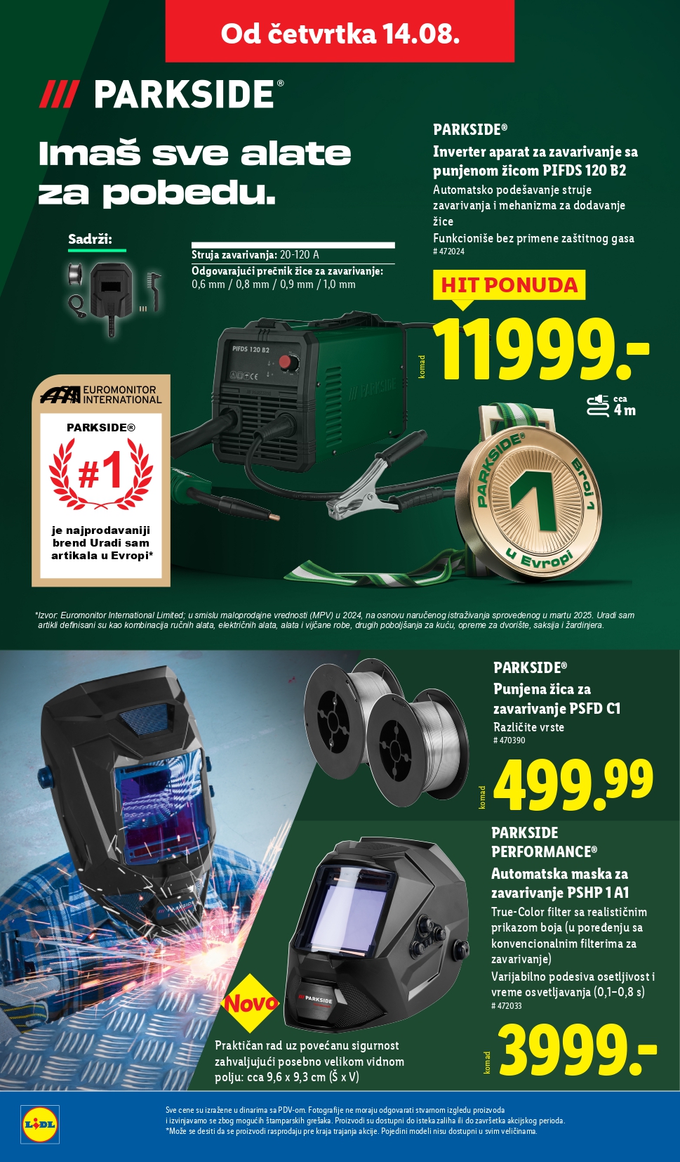 Lidl katalog NEPREHRANA 14-20.8.2025.