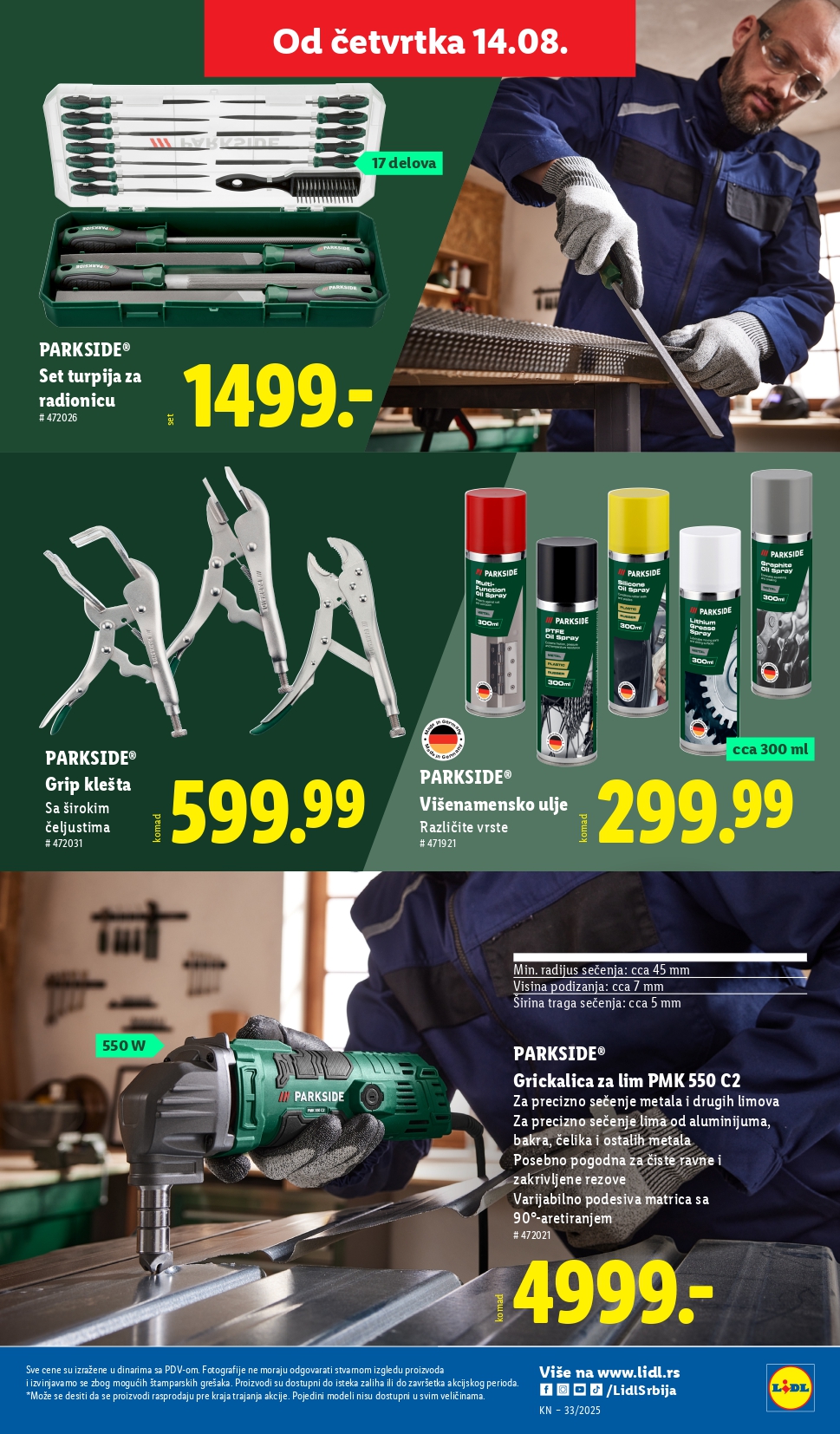 Lidl katalog NEPREHRANA 14-20.8.2025.
