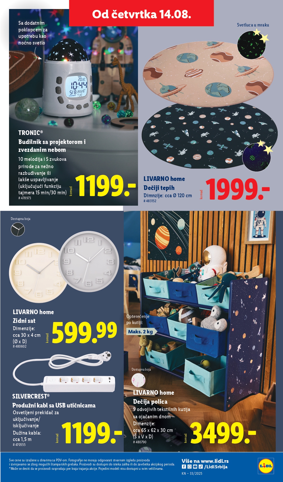 Lidl katalog NEPREHRANA 14-20.8.2025.