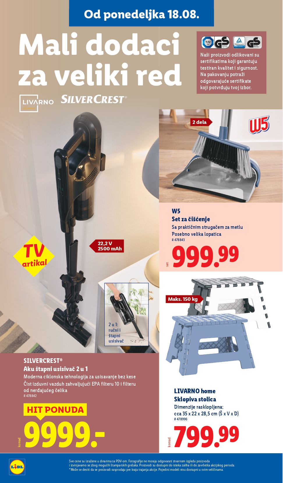 Lidl katalog NEPREHRANA 14-20.8.2025.