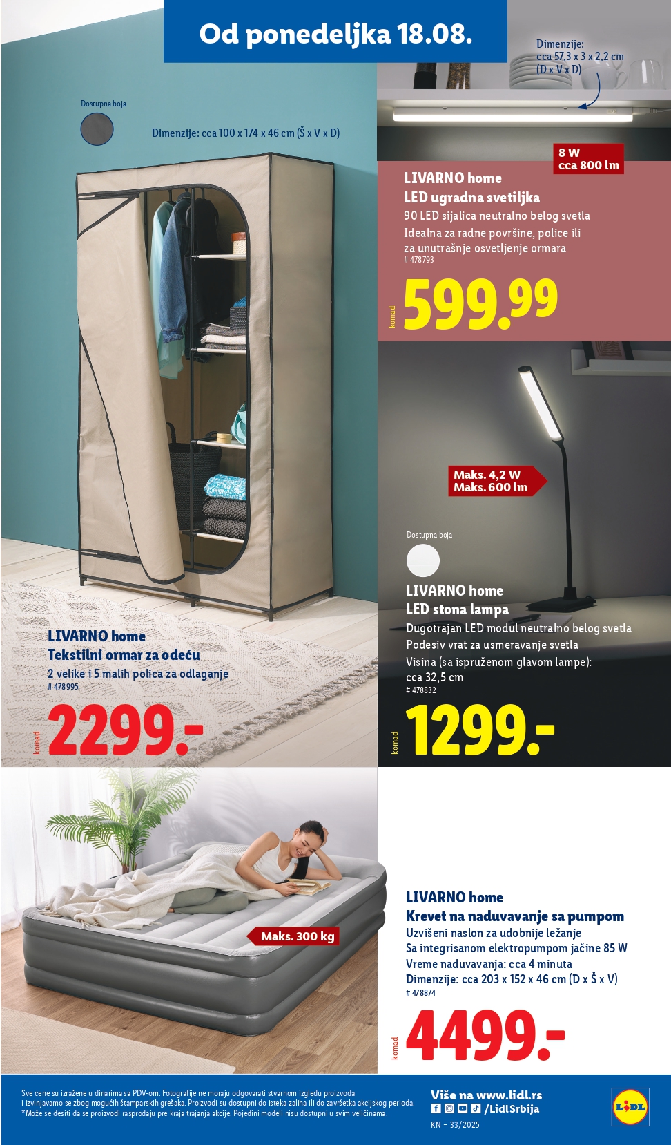 Lidl katalog NEPREHRANA 14-20.8.2025.