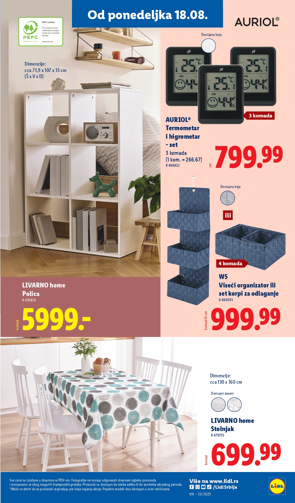 Lidl katalog NEPREHRANA 14-20.8.2025.