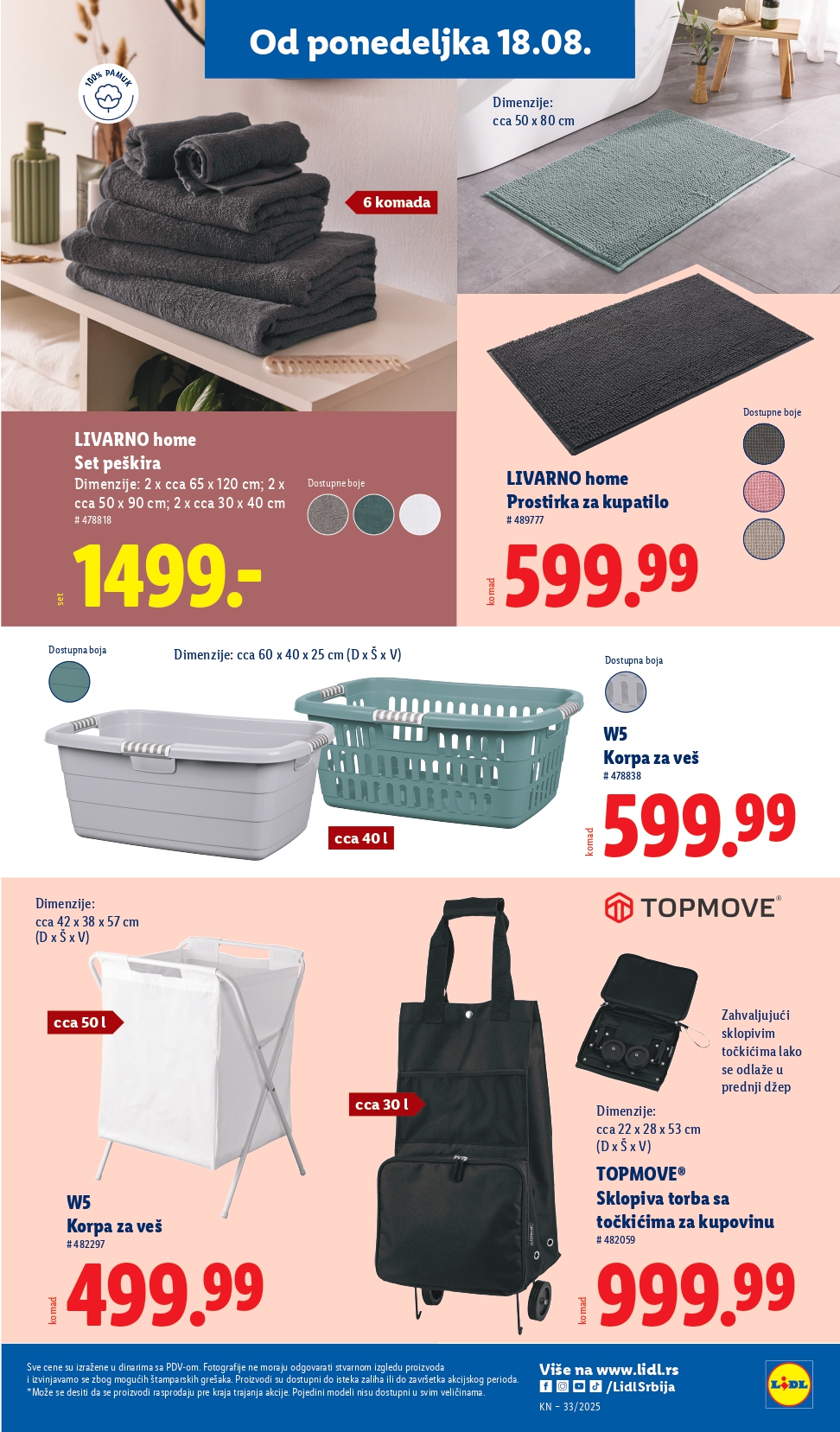 Lidl katalog NEPREHRANA 14-20.8.2025.