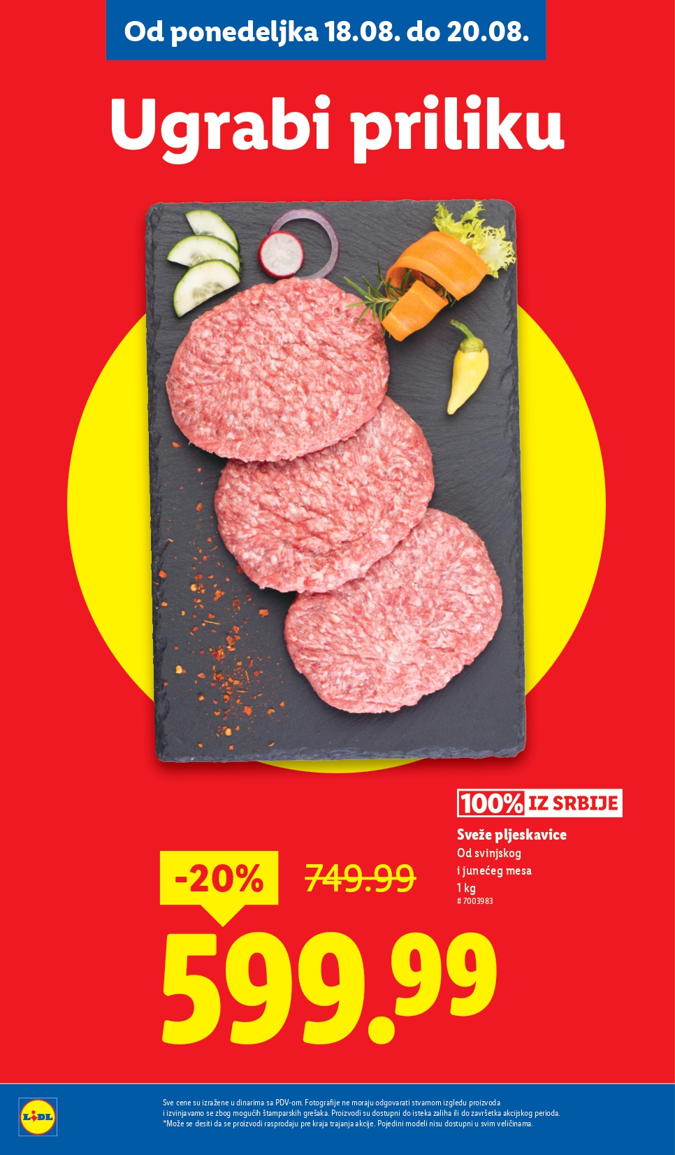 Lidl katalog PREHRANA 14-20.8.2025.