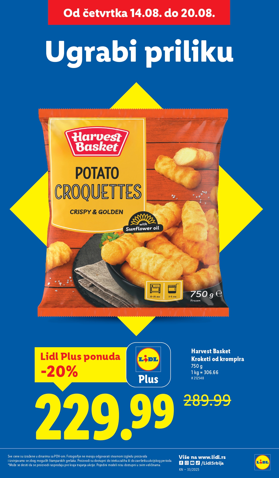 Lidl katalog PREHRANA 14-20.8.2025.