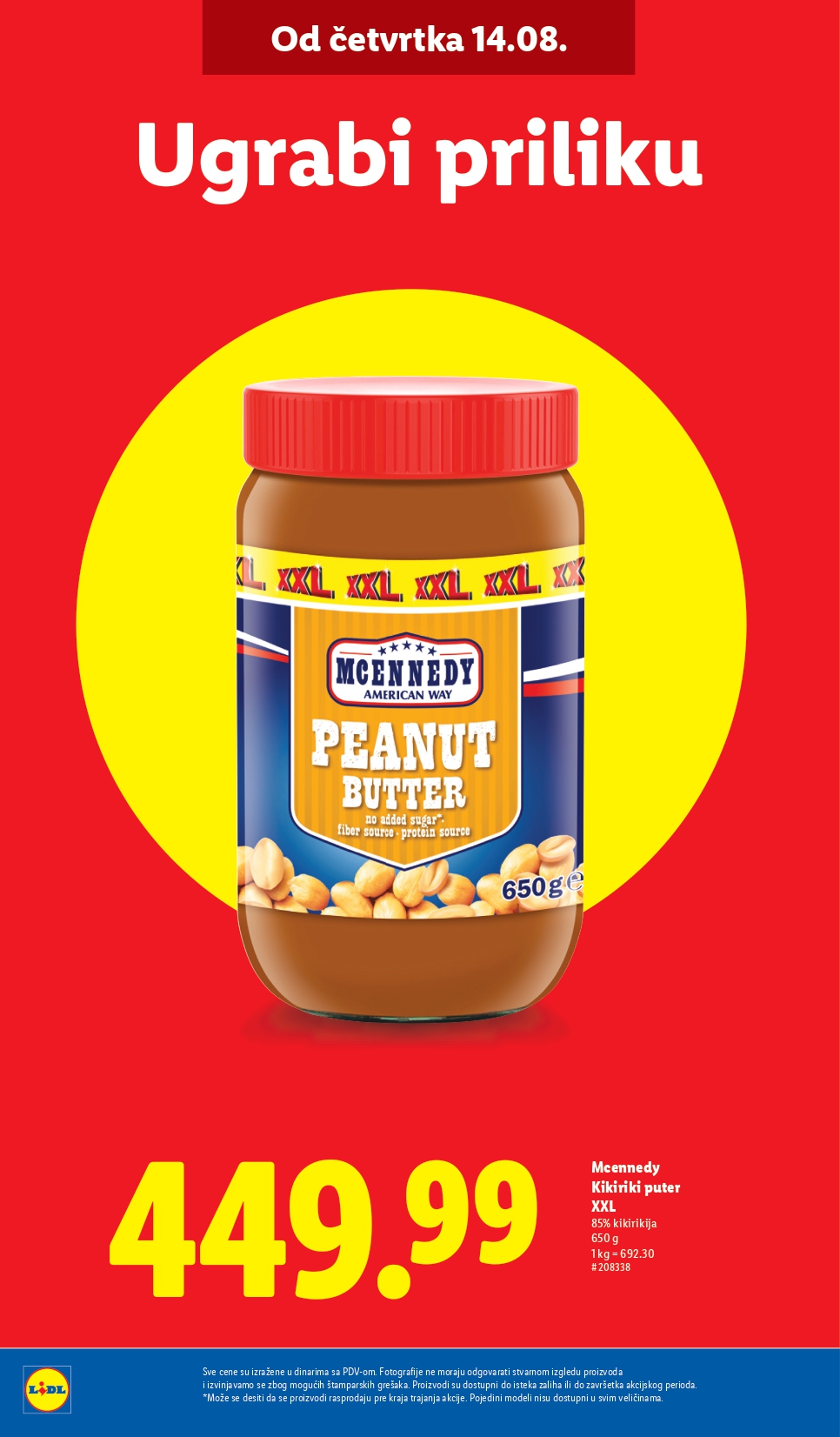 Lidl katalog PREHRANA 14-20.8.2025.