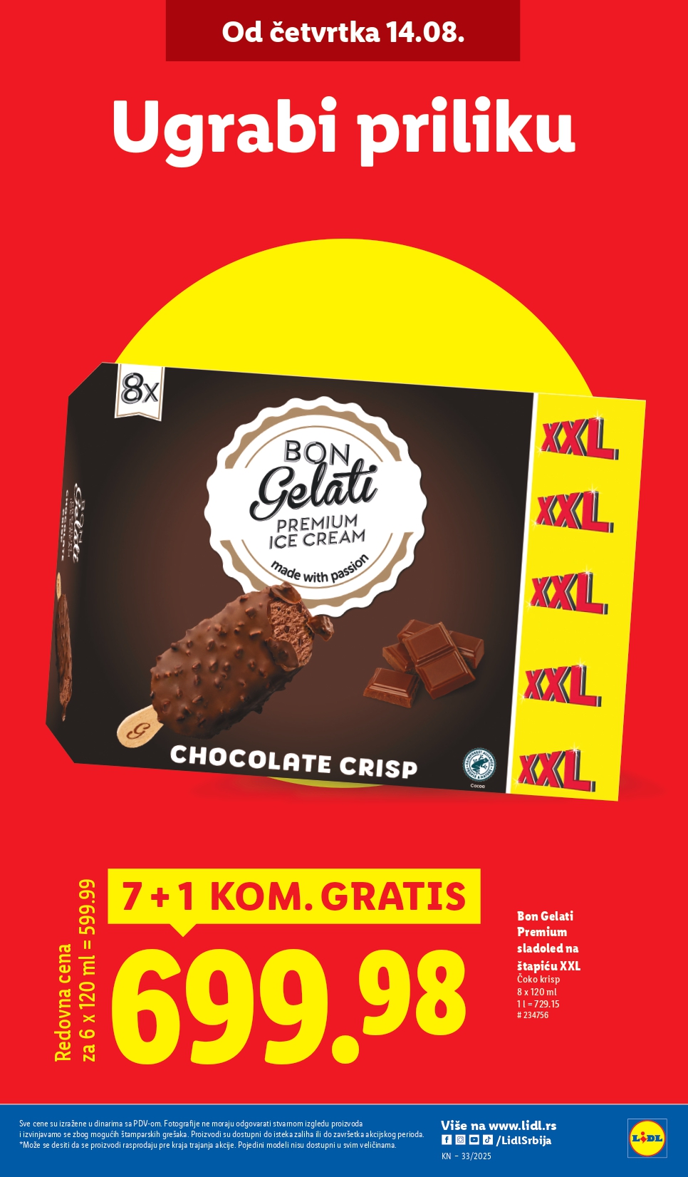 Lidl katalog PREHRANA 14-20.8.2025.