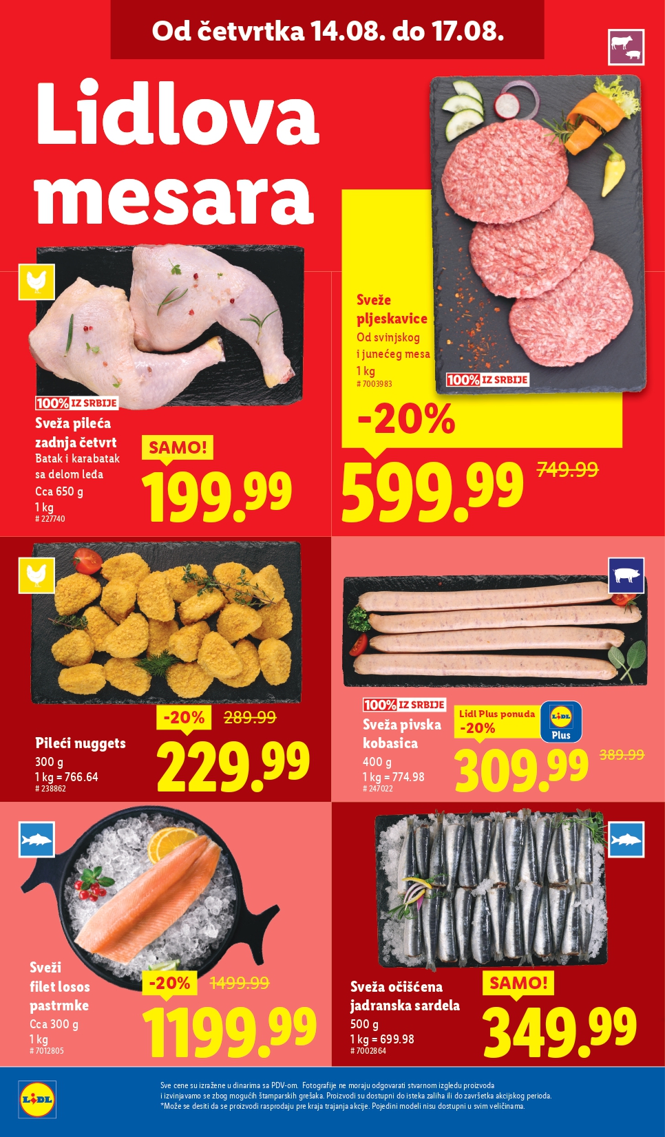 Lidl katalog PREHRANA 14-20.8.2025.