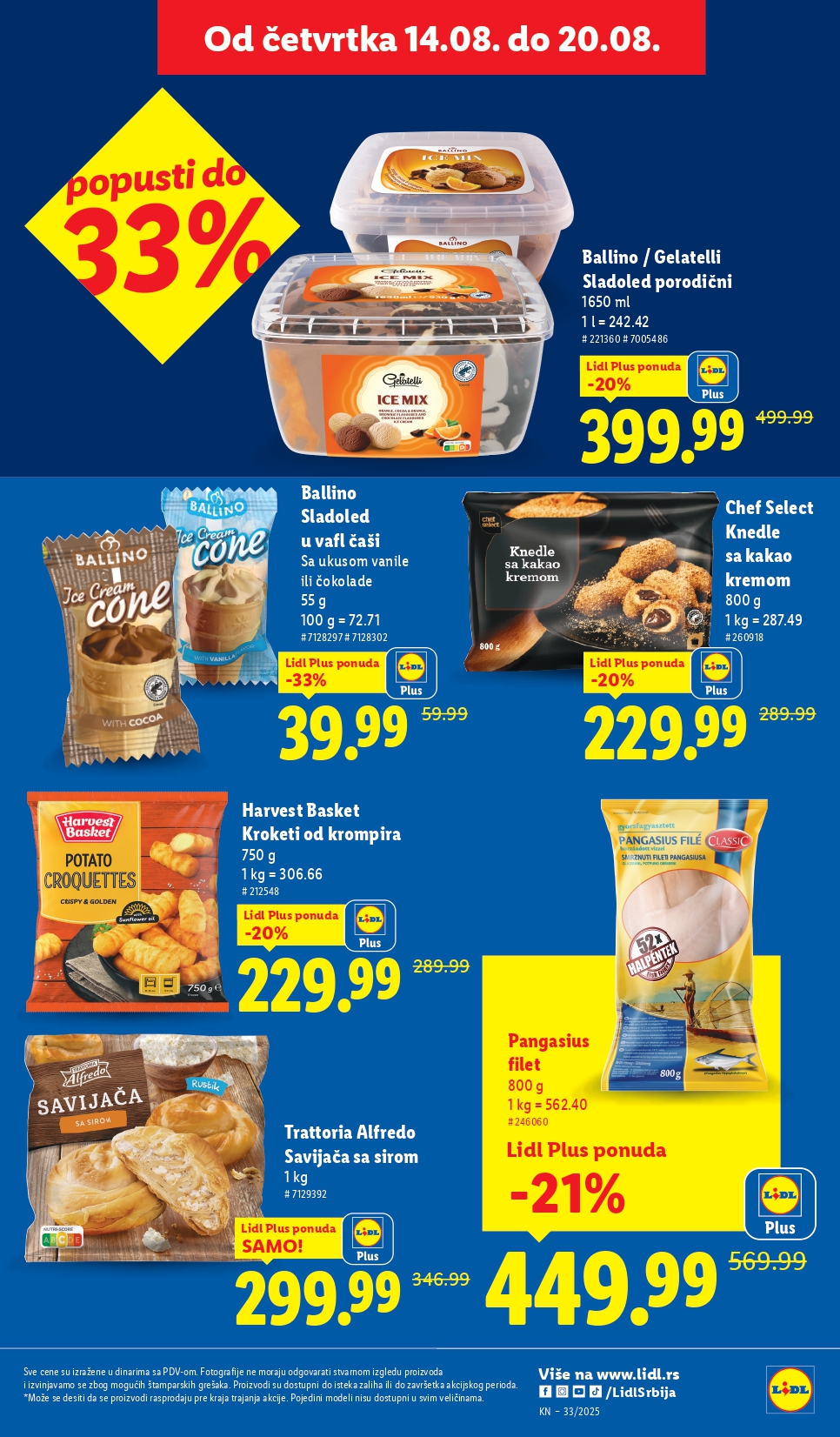 Lidl katalog PREHRANA 14-20.8.2025.