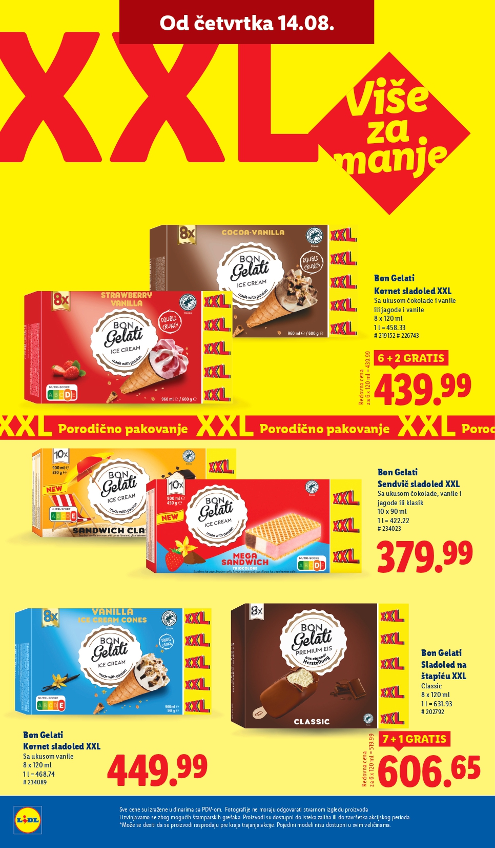Lidl katalog PREHRANA 14-20.8.2025.