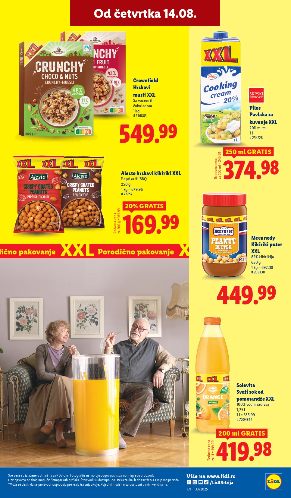 Lidl katalog PREHRANA 14-20.8.2025.
