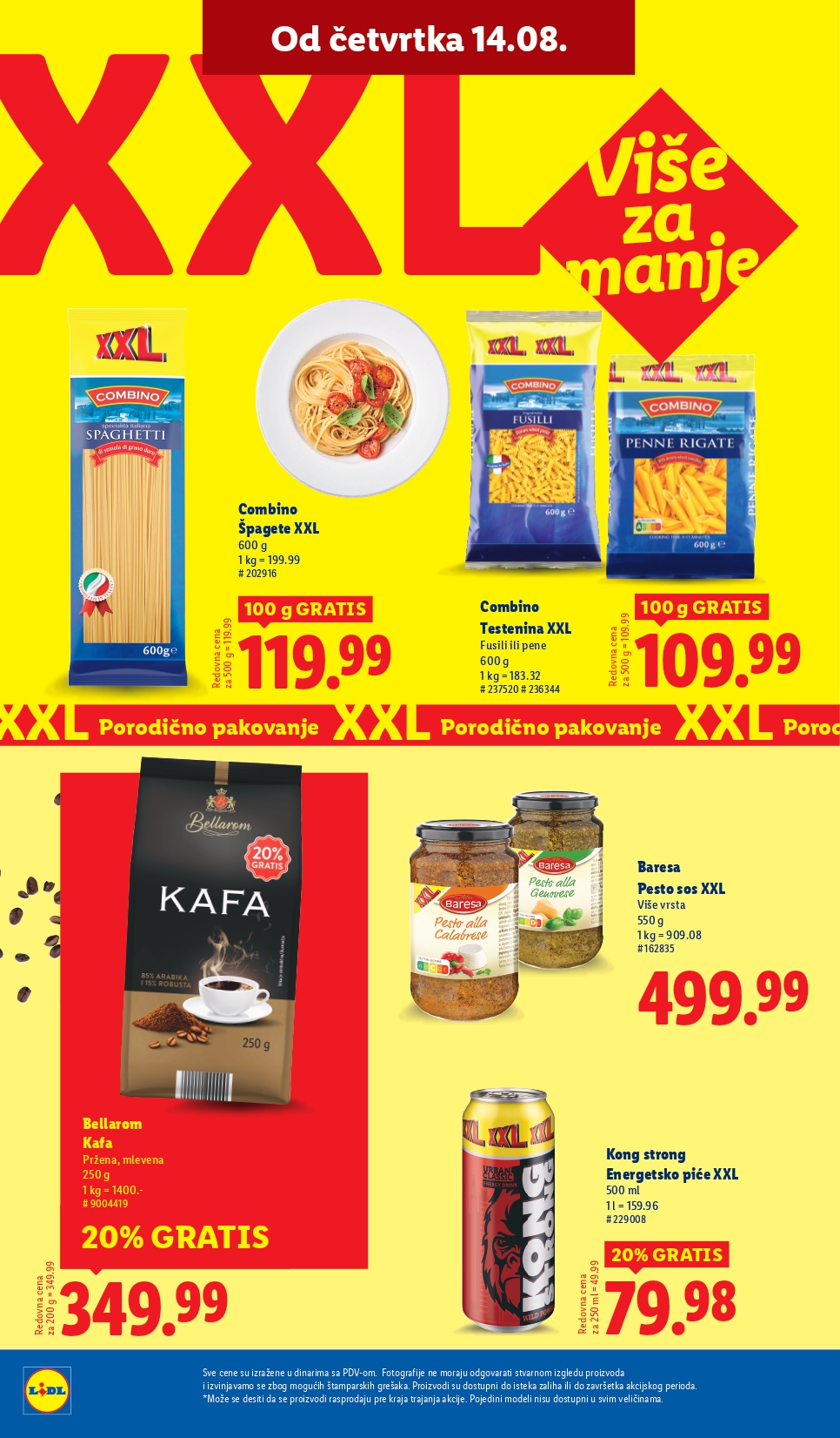 Lidl katalog PREHRANA 14-20.8.2025.