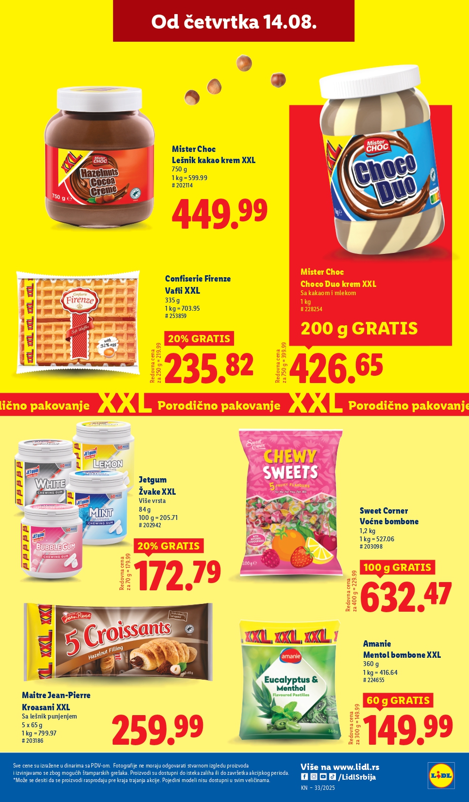 Lidl katalog PREHRANA 14-20.8.2025.