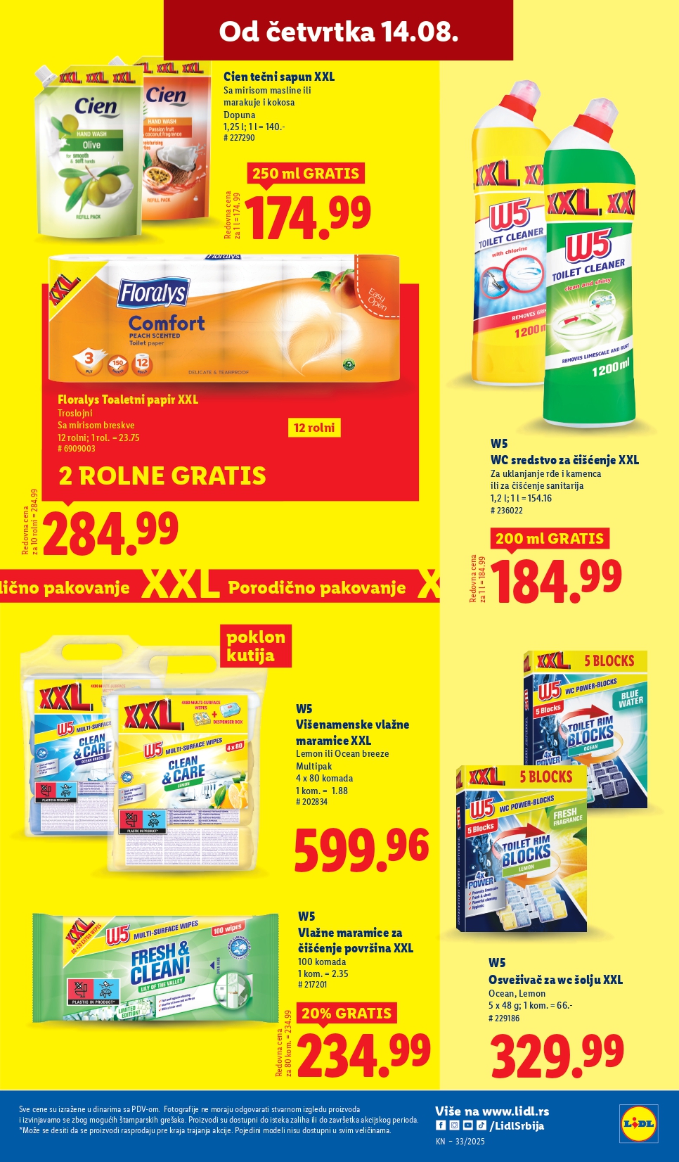 Lidl katalog PREHRANA 14-20.8.2025.