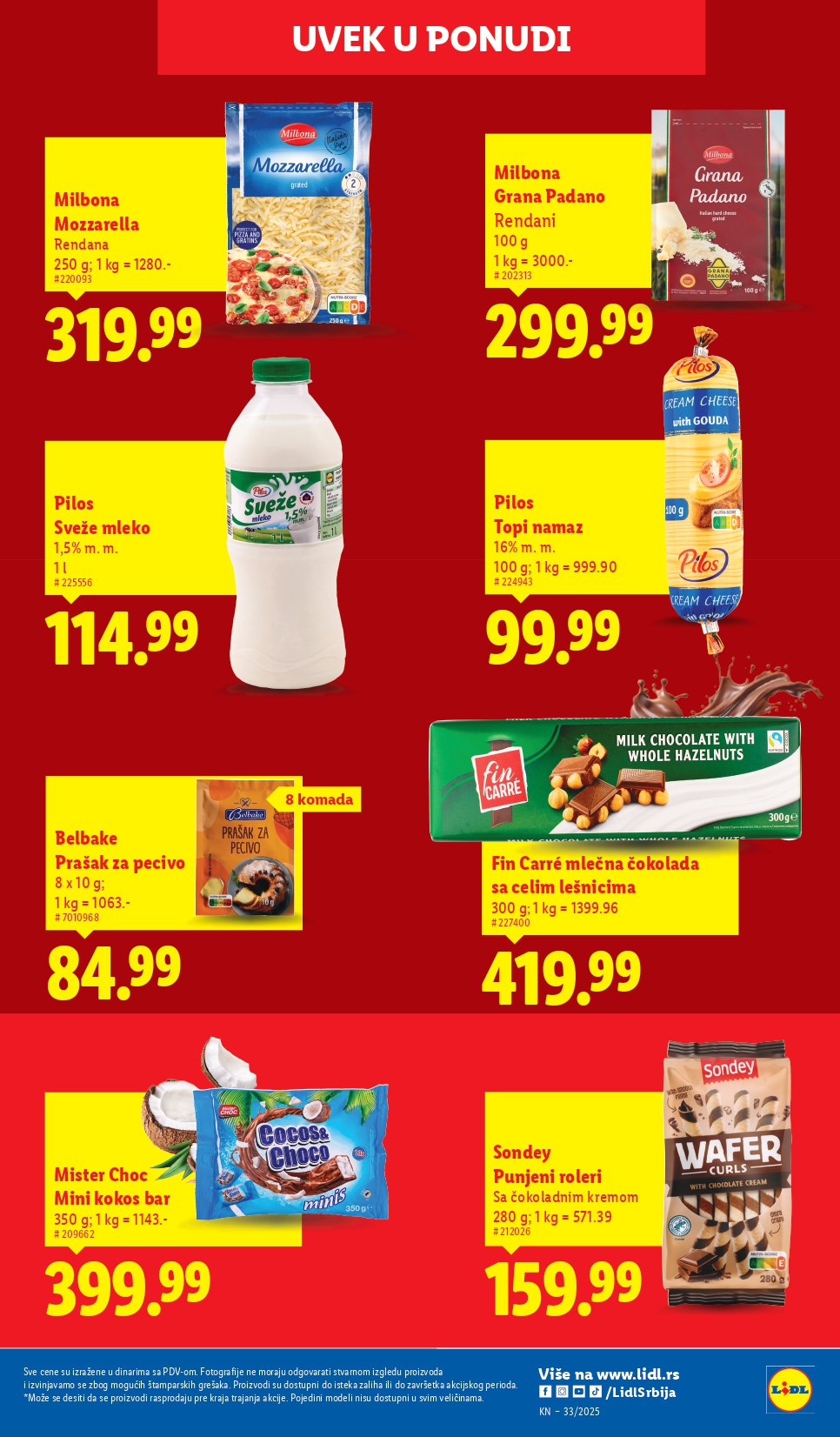 Lidl katalog PREHRANA 14-20.8.2025.